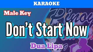 Don't Start Now by Dua Lipa (Karaoke : Male Key)