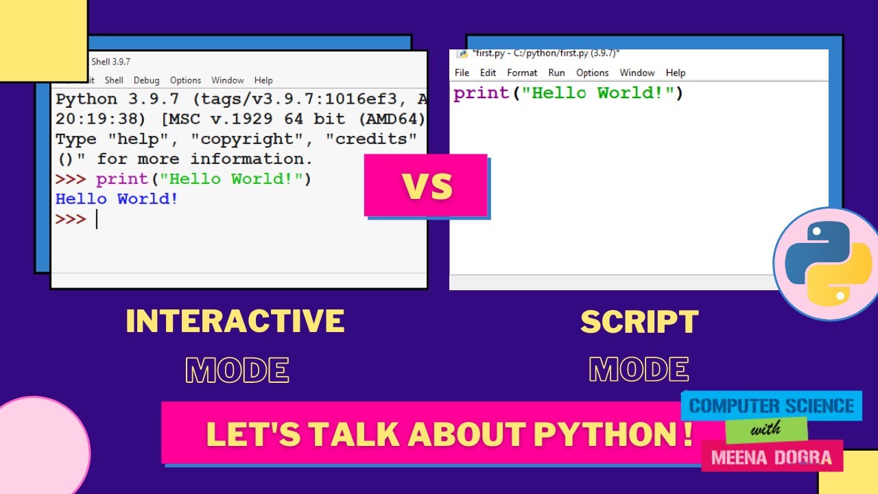 PYTHON BEGINNERS/CBSE CLASS XI/INTERACTING WITH PYTHON IDLE ...