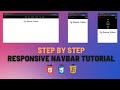 Responsive Navbar Tutorial (HTML, CSS, Javascript)