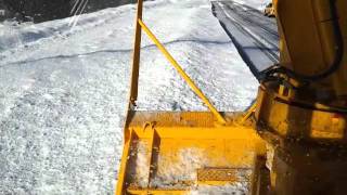 高速道路のロータリー除雪-2