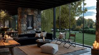 Positive Indoor Jazz In Summer Day | Tranquil Evening Jazz In Luxurious Living Room For Relax, Study