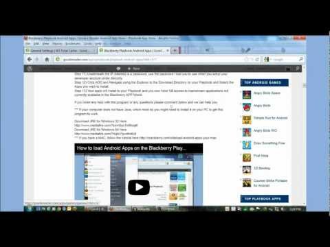 How to Install Android Apps on the Blackberry Playbook (Updated) How to Install Android Apps on the Blackberry Playbook (Updated)