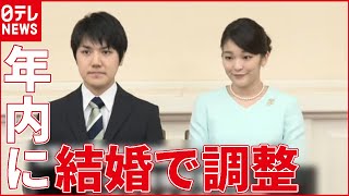 【結婚へ】眞子さま  年内に結婚の方向で調整