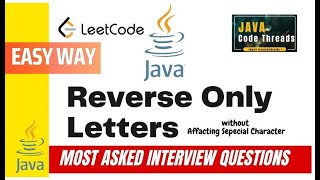 Reverse only letter java