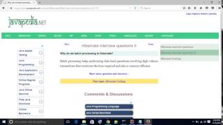 Why do we batch processing in hibernate? | javapedia.net