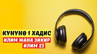 Күнүнө 1 хадис долбоору / Илим жана зикир / Илим 23