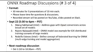 ONNX Roadmap Discussion #3 20210922