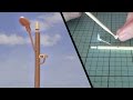 HO Scale Light Pole - Model Railroad Scenery HO Scale Light Pole - Model Railroad Scenery