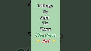 Things to add to your Christmas list! 🎄🎅🎁#christmas