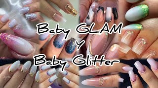 5 minutos de Diseños de uñas para este 2025/baby GLAM y baby Glitter✨te encantarán!