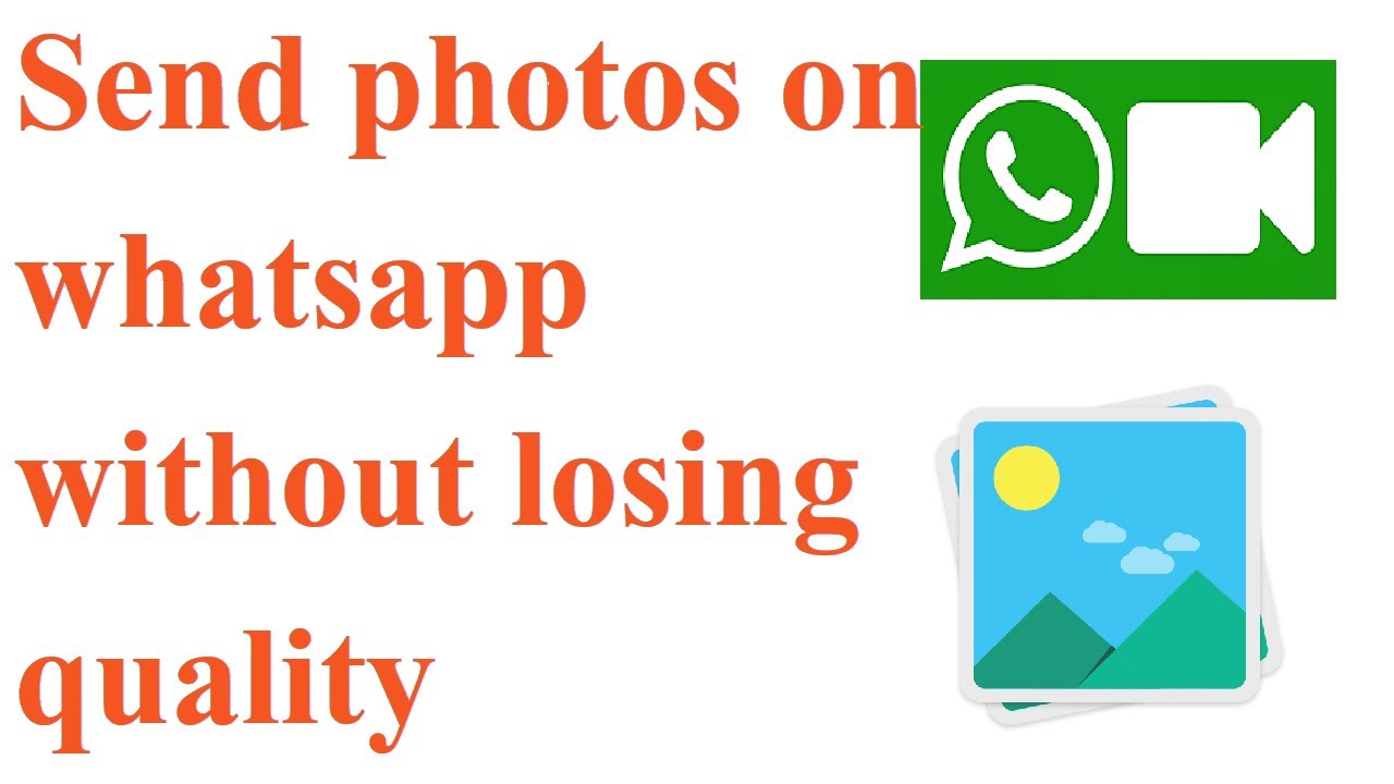 How To Send High Quality Photo/video On Whatsapp | Send Whatsapp Photo ...