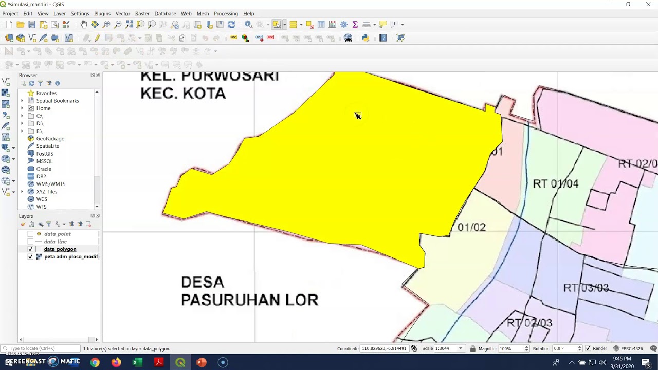 4 Memulai Digitasi [Isi Attributes Dan Merge Polygon] - YouTube