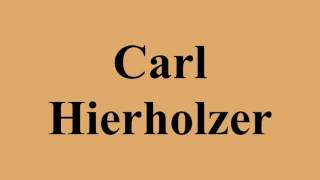 Carl Hierholzer