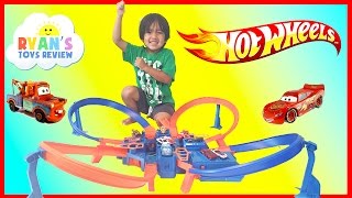 Hot Wheels Criss Cross Crash Track Motorized Toys Cars for Kids