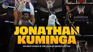 Jonathan Kuminga's Top 100 Dunks This 2023-24 Season So Far