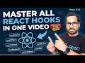React Hooks Complete Course  | Learn useState, useEffect, useReducer, useContext & More in One Video