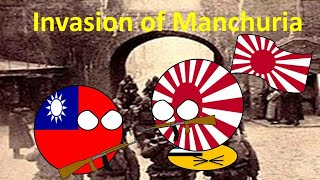 World War II in Asia : Part 1 (Invasion of Manchuria) in Countryballs