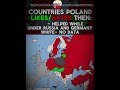 countries poland likes/hates now vs then| thepolishmasovianwarsawmapping #mapping #geography