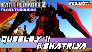 Gundam Battle Operation 2 Request: Kshatriya In Puru Two Qubeley Mark II Colors