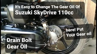 SkyDrive 110cc Change Gear Oil (SuZuki)