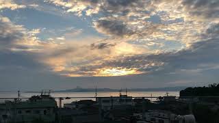 2024．11．21　薩摩半島に夕日　鹿児島　大隅半島　高須nori婆76