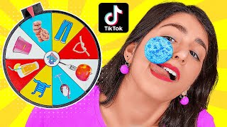 WE TESTED VIRAL TikTok LIFE HACKS AND TRICKS || Spin The Mystery Wheel by 123 GO! CHALLENGE