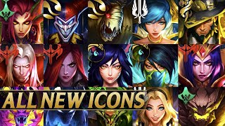 NEW AMAZING ICONS FOR ALL CHAMPIONS - League of Legends