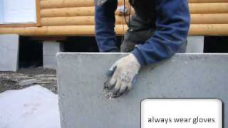 How to make holes through Duraskirt concrete skirting