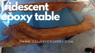 Iridescent epoxy table / GalleryCookery