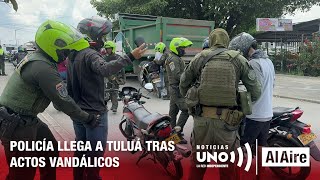 Desorden público en Tuluá | Noticias Uno Al Aire