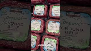 Costco 🇨🇦 vs 🇺🇸 -- Organic Ground Beef #costco #groceryshopping #inflation #canada #usa