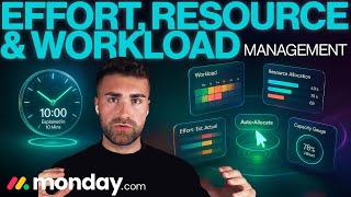 Effort, Resource & Workload Management Explained In 10 Mins In Monday.com | 2025