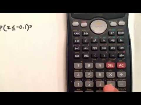 Normal Distribution using the calculator Casio fx-991MS Normal Distribution using the calculator Casio fx-991MS
