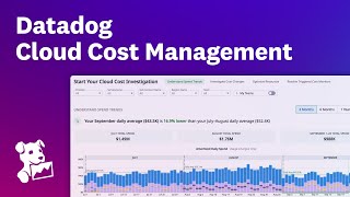 Optimize Cloud Costs with Datadog Cloud Cost Management