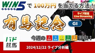 【WIN5で100万円ライブ分析編】2024年12月22日（日）有馬記念【競馬】