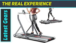 RHYTHM FUN Treadmill 2-in-1 Folding Treadmill Review - Compact and Versatile!