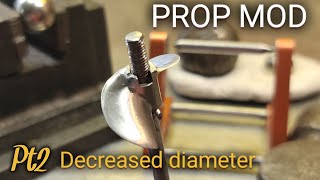 RC Boat Prop Pt2 Decreased Diameter - Detounged, Balanced, & Sharpened