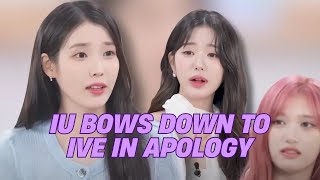 THE WORST THING I DID IN 2024 : IU BOWS DOWN TO IVE IN APOLOGY