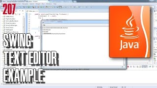 JAVA Simple text editor example - Swing API