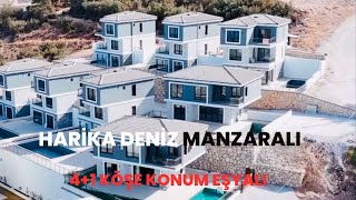 ❗️SATILDI❗️Didim Akbük'te 4 + 1 triplex eşyalı köşe konumda deniz manzaralı