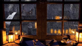 Victorian Era Ambience: Cozy Rain on Window Reading Sounds \u0026 Background Sounds for Studying