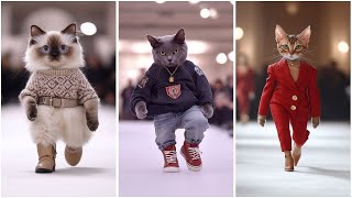 😸Cats On The Runway: 1980s Fashion Collection