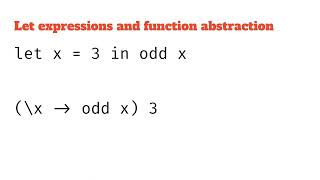 Let expressions in Lambda Calculus: Syntax and evaluation rules