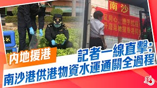 內地援港｜記者一線直擊：南沙港供港物資水運通關全過程