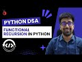 DSA Python Course 2025 - What is Functional Recursion? - Part 14 [Hindi] | Code & Debug