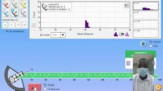 Projectile Sampling Distributions Simulation | Science Experiment