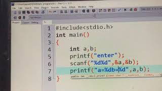 printf() and scanf() part -4