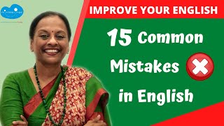 15 Common Mistakes in English | Error Identification & Correction | Improve your English