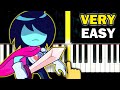 DELTARUNE (Chapter 2) OST - Queen - VERY EASY Piano tutorial
