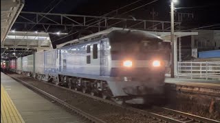 2025/1/30 19:44 興津駅 1052列車通過